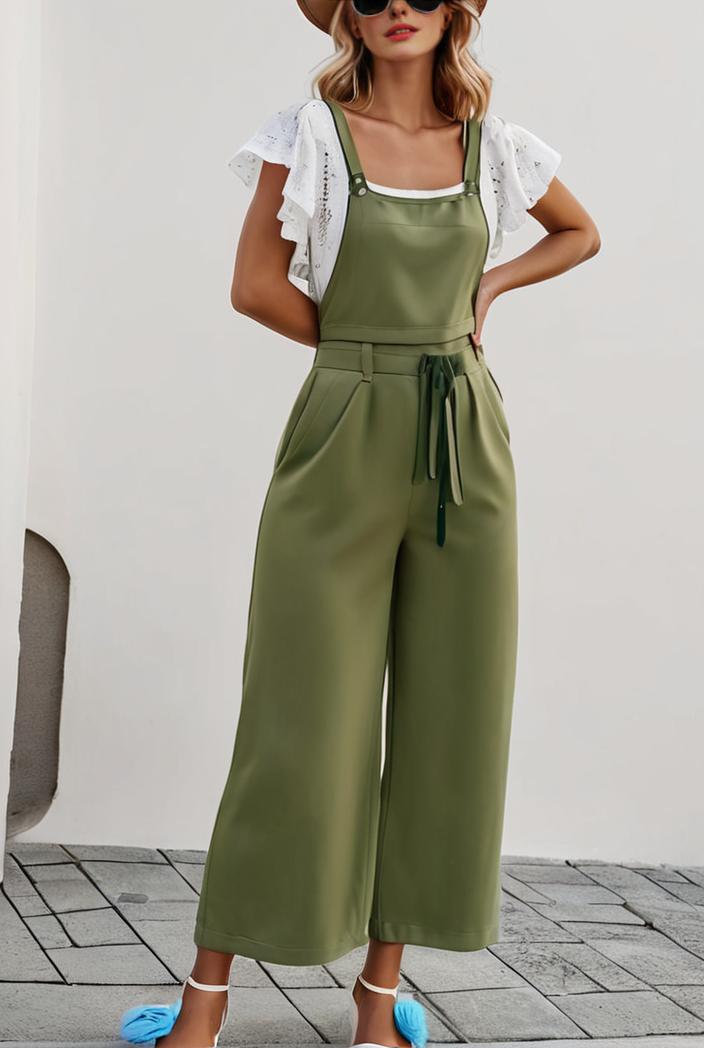 boho sleeveless long jumpsuit with pockets women s casual baggy overall 116993