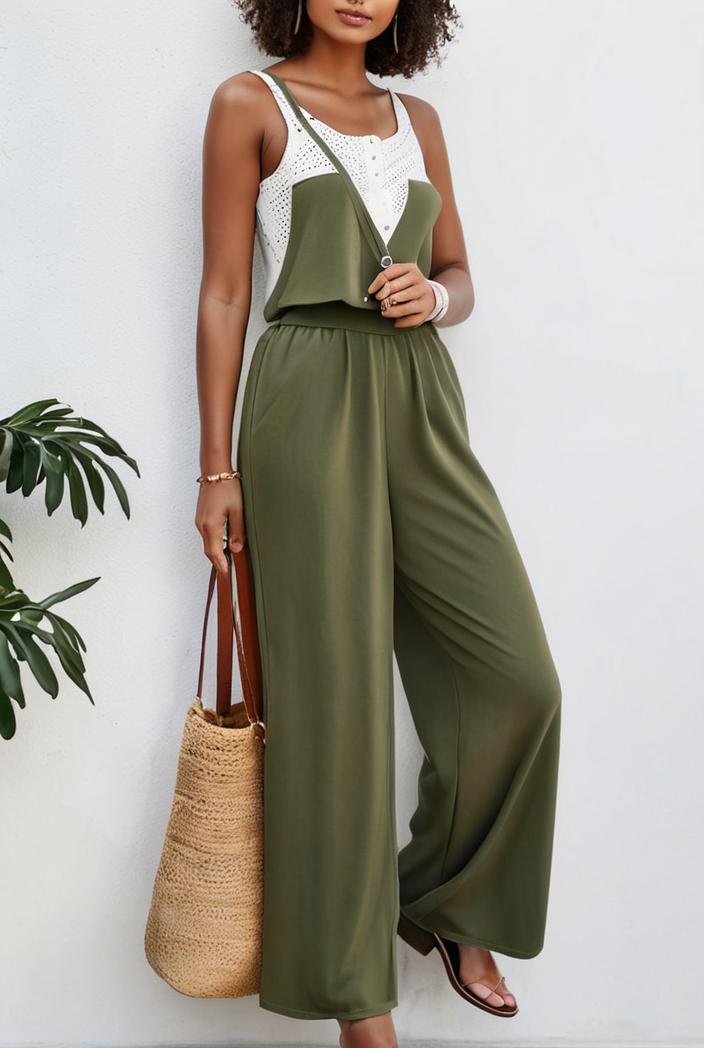 boho sleeveless long jumpsuit with pockets women s casual baggy overall 117000