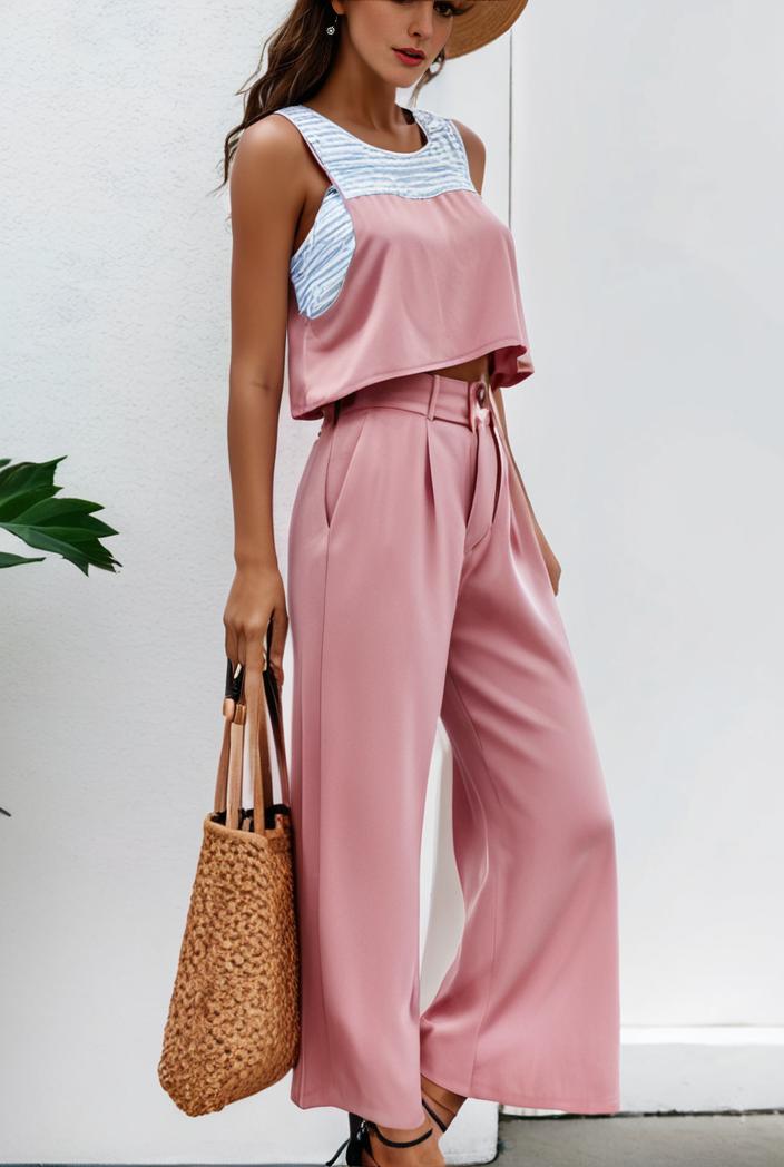 boho sleeveless long jumpsuit with pockets women s casual baggy overall 117006
