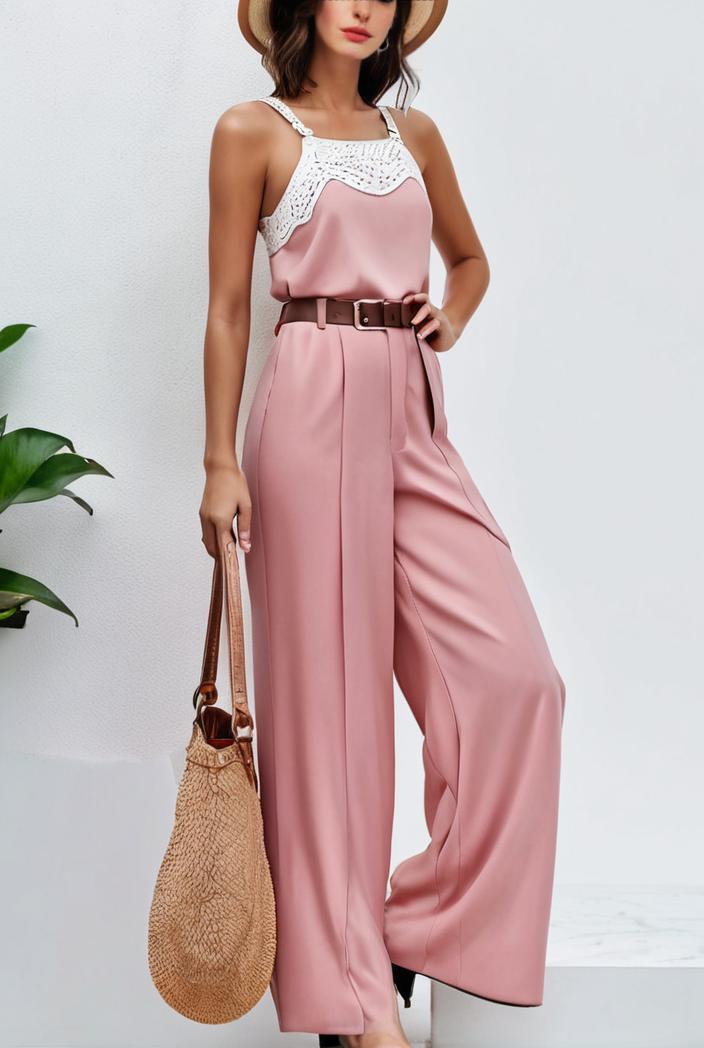 boho sleeveless long jumpsuit with pockets women s casual baggy overall 117012