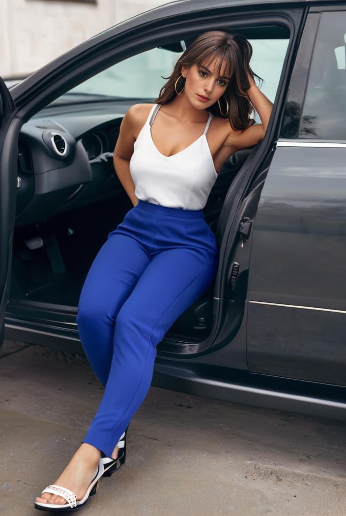 casual skinny jeans with ripped holes and slant pockets 119269