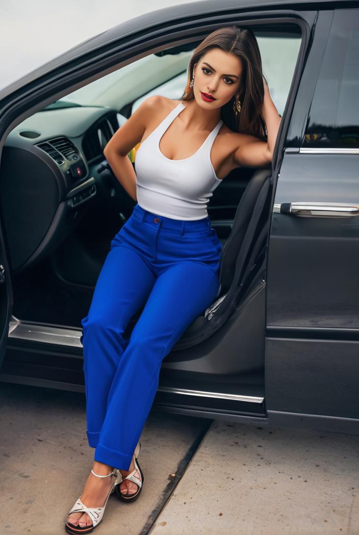 casual skinny jeans with ripped holes and slant pockets 119272