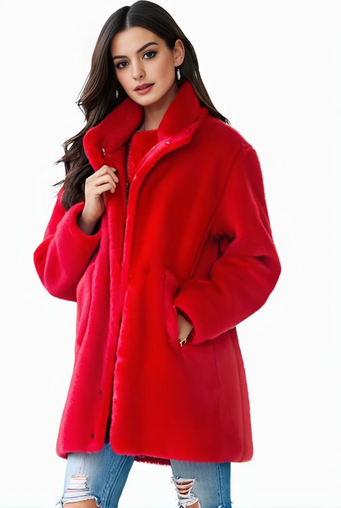cozy winter teddy coat for women 122305