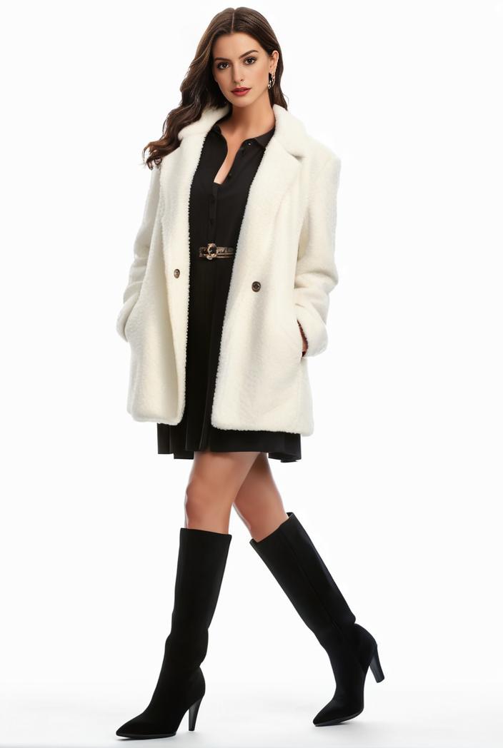 cozy winter teddy coat for women 122365