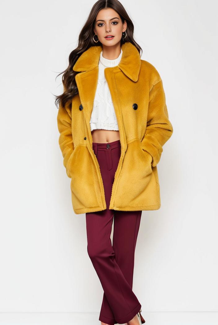 cozy winter teddy coat for women 122372