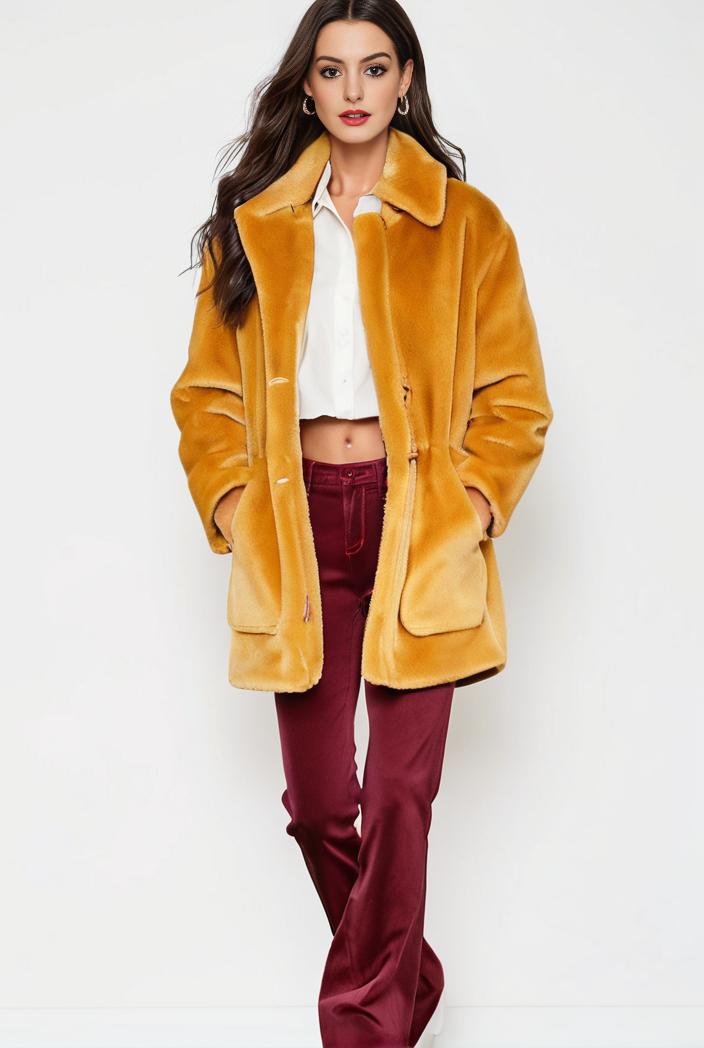 cozy winter teddy coat for women 122377