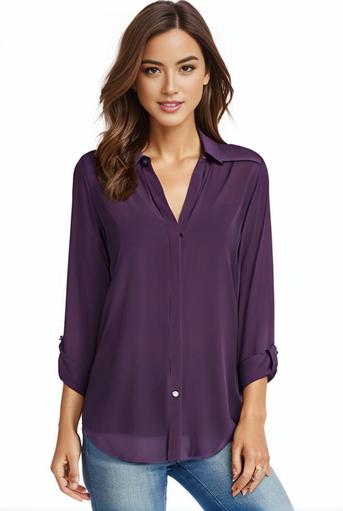 plus size casual blouse women s plus solid half sleeve turn down collar tunic top 108259