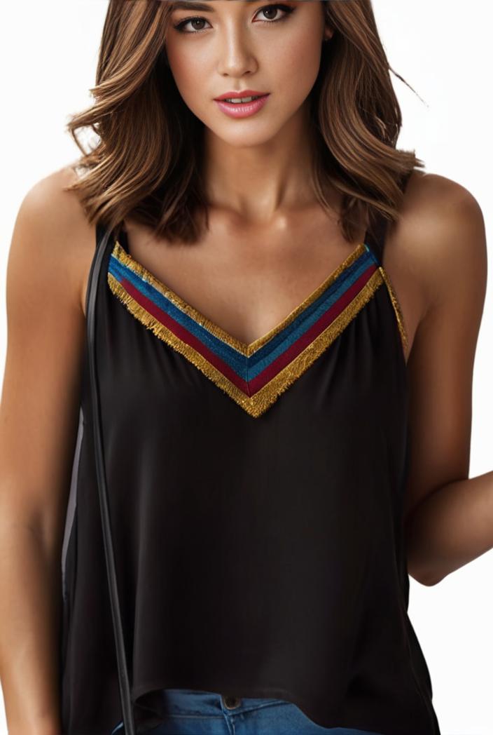 plus size casual cami top women s plus plain contrast mesh v neck semi sheer cami top 108263