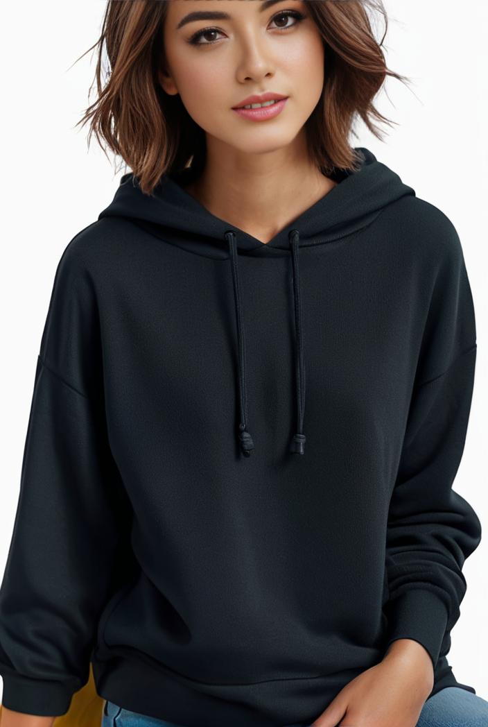 plus size casual hoodie women s plus solid ribbed long sleeve slight stretch hoodie drawstring sweatshirt 108344