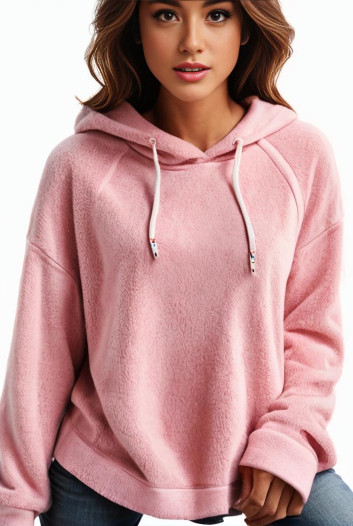 plus size casual hoodie women s plus solid ribbed long sleeve slight stretch hoodie drawstring sweatshirt 108350