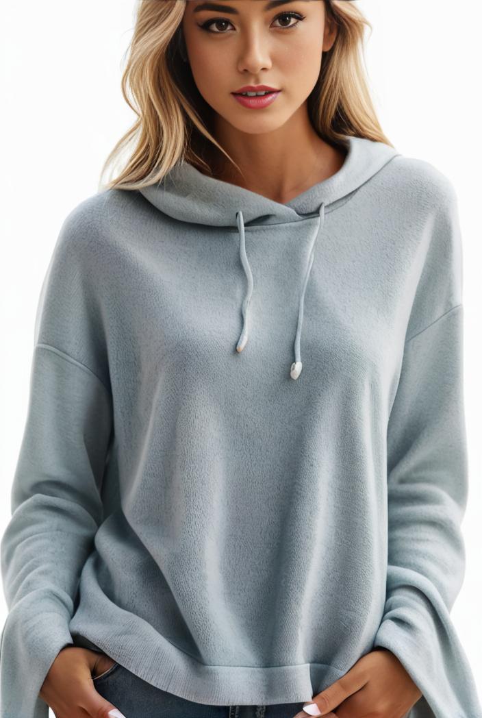 plus size casual hoodie women s plus solid ribbed long sleeve slight stretch hoodie drawstring sweatshirt 108359