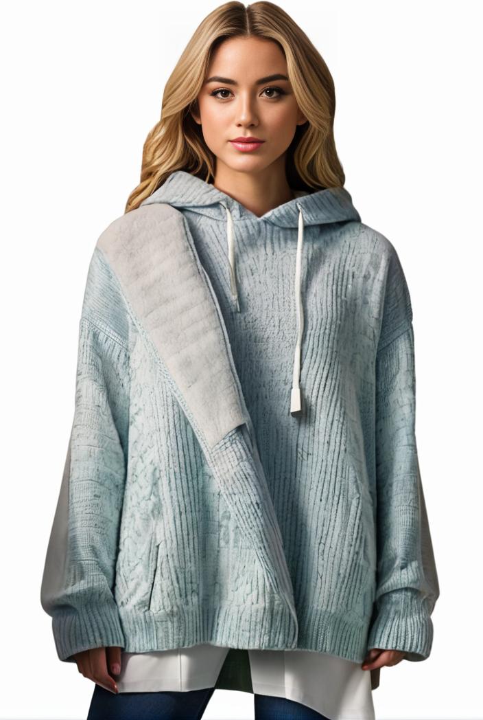 plus size casual hoodie women s plus solid ribbed long sleeve slight stretch hoodie drawstring sweatshirt 108365