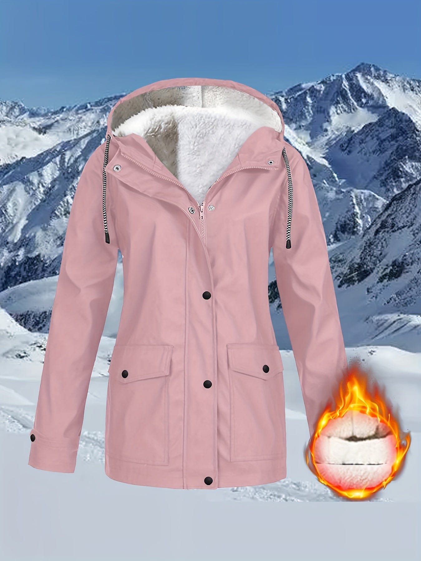 Stylish Drawstring Hooded Trench Coat for Women Versatile Outerwear