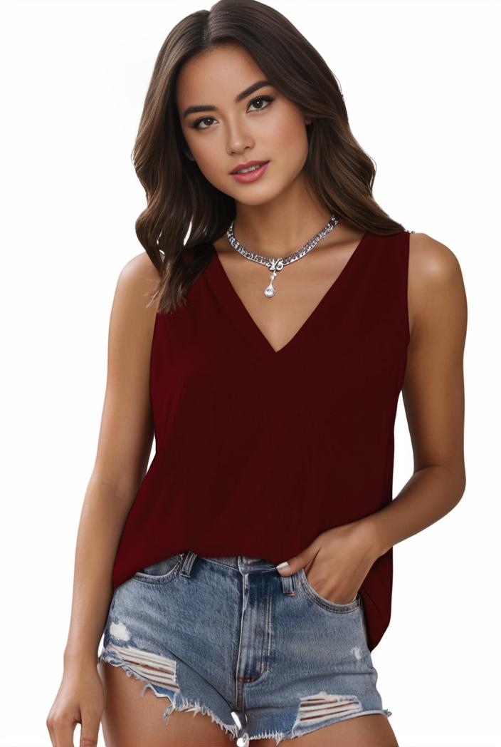 plus size casual tank top women s plus solid square neck pleated medium stretch tank top 108963