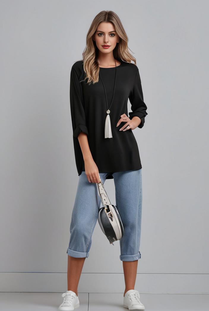 lapel neck blazer with button front stylish long sleeve jacket for office work women s apparel 133001