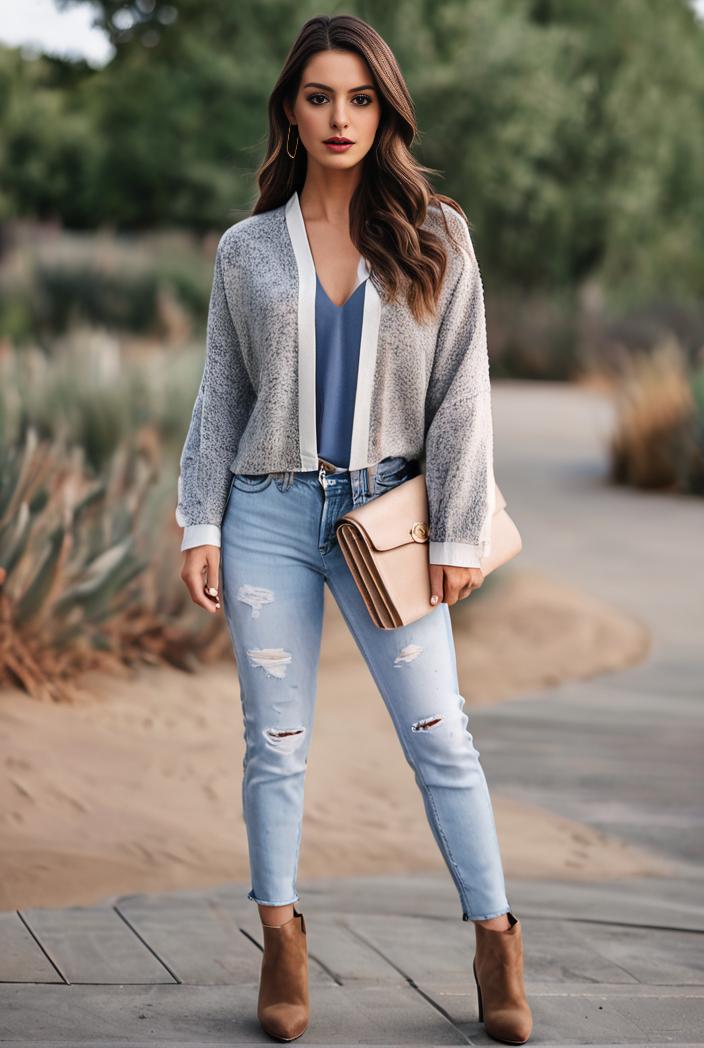 ripped light blue skinny jeans with frayed distressed legs 115454