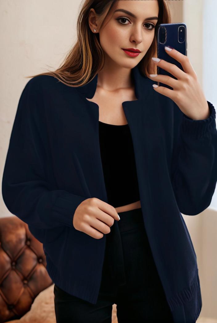 sophisticated split front blazer with long sleeves 120575