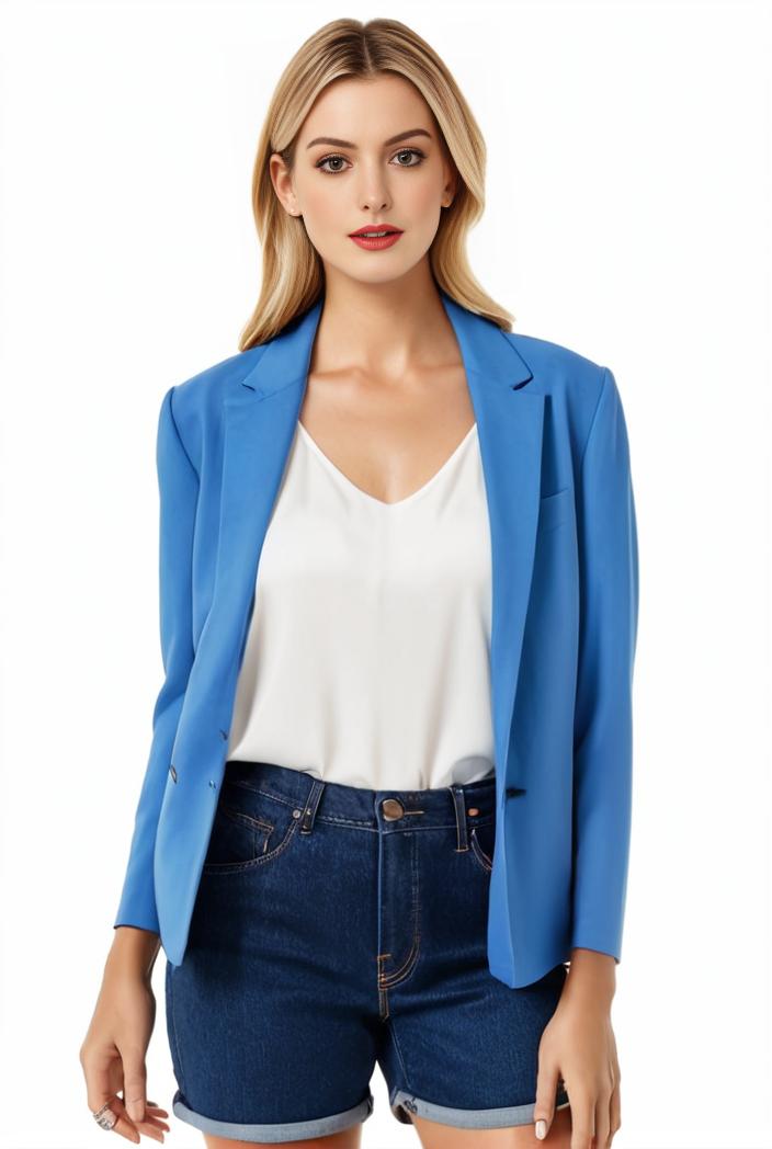 sophisticated split front blazer with long sleeves 120584
