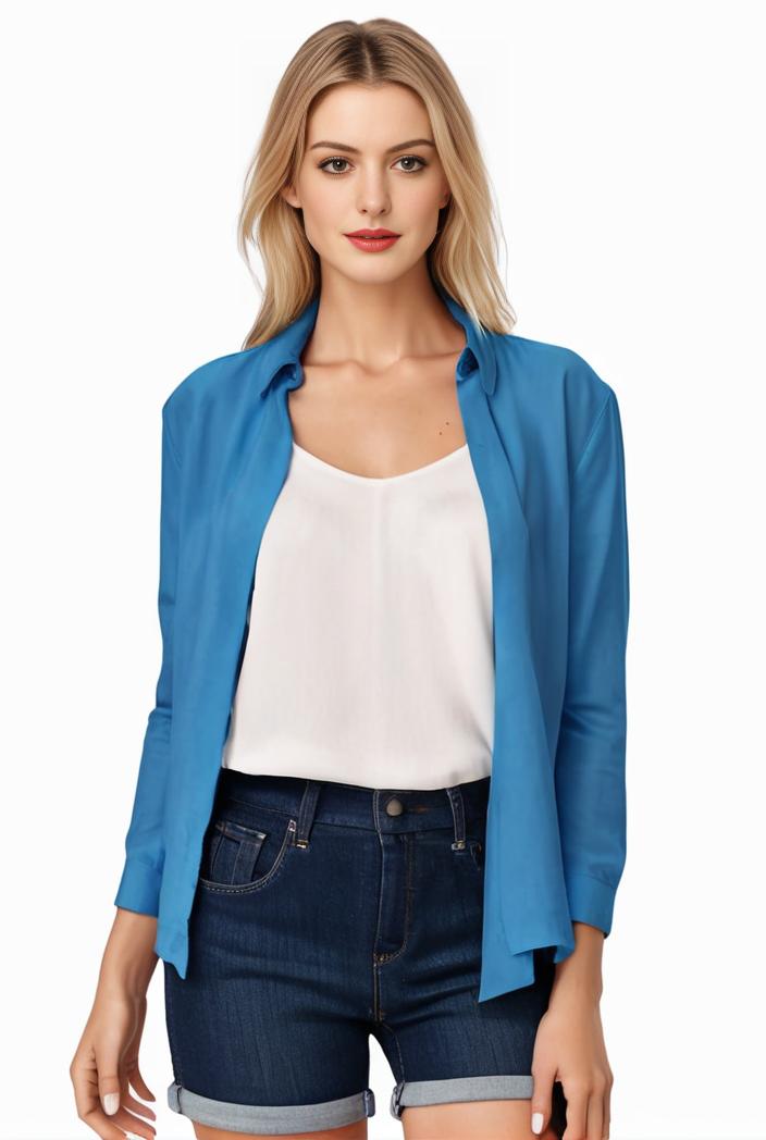 sophisticated split front blazer with long sleeves 120585