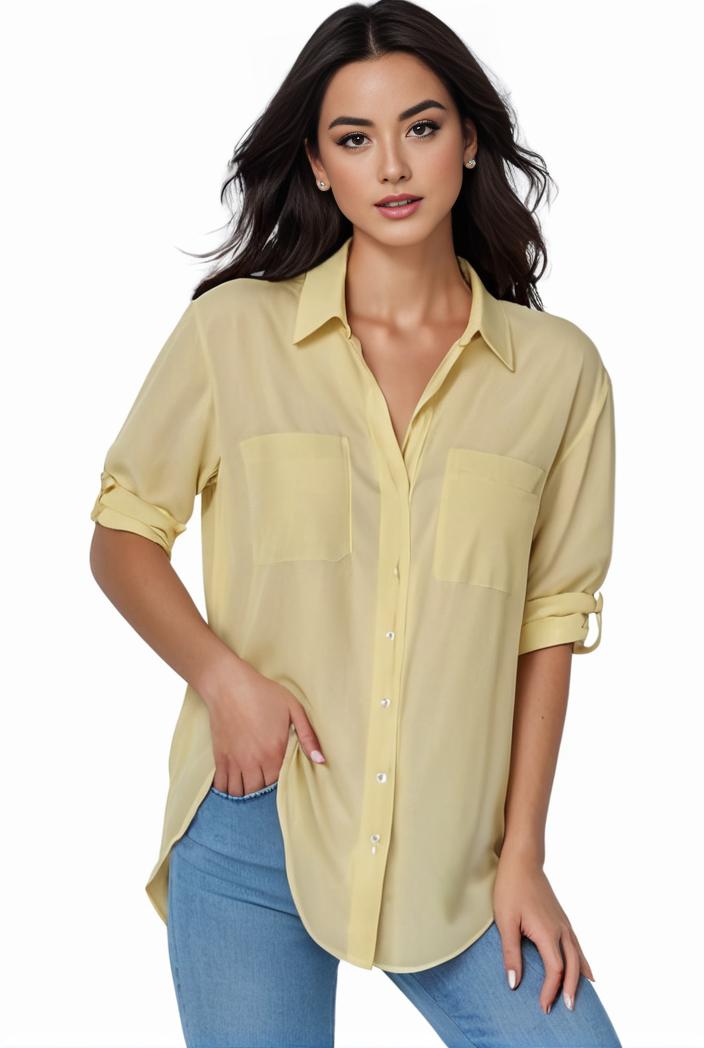 plus size formal shirt women s plus plain long sleeve turn down collar button up workwear shirt 110604