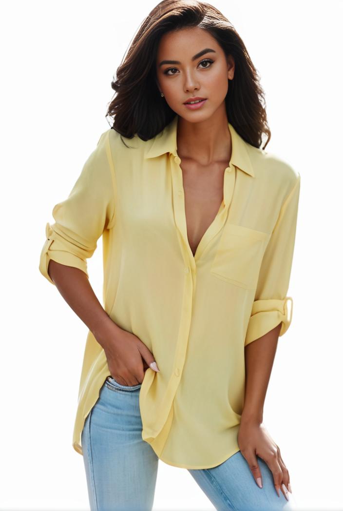 plus size formal shirt women s plus plain long sleeve turn down collar button up workwear shirt 110606
