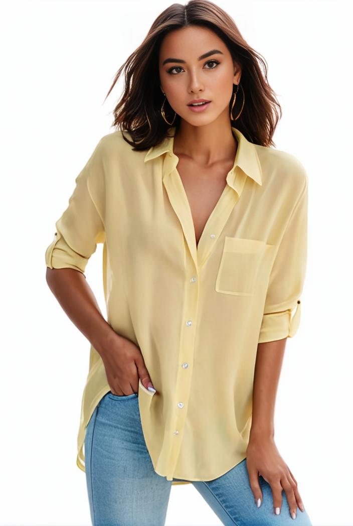 plus size formal shirt women s plus plain long sleeve turn down collar button up workwear shirt 110608
