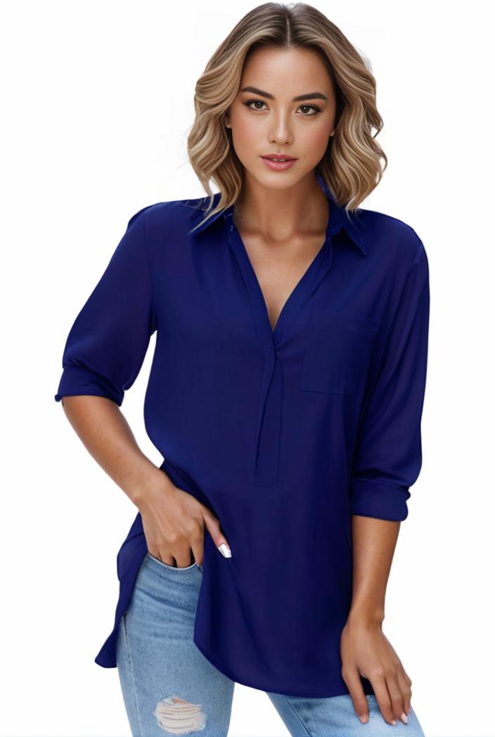 plus size formal shirt women s plus plain long sleeve turn down collar button up workwear shirt 110616