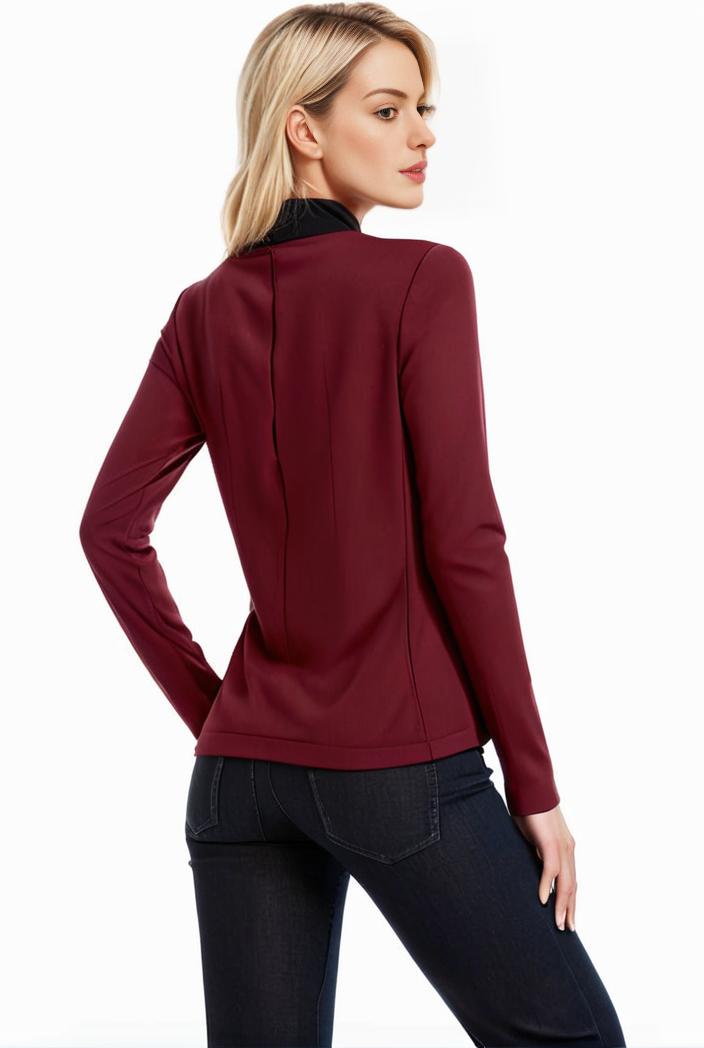 3 sets of turtleneck tees comfy long sleeve shirt perfect for spring autumn women s apparel 128432