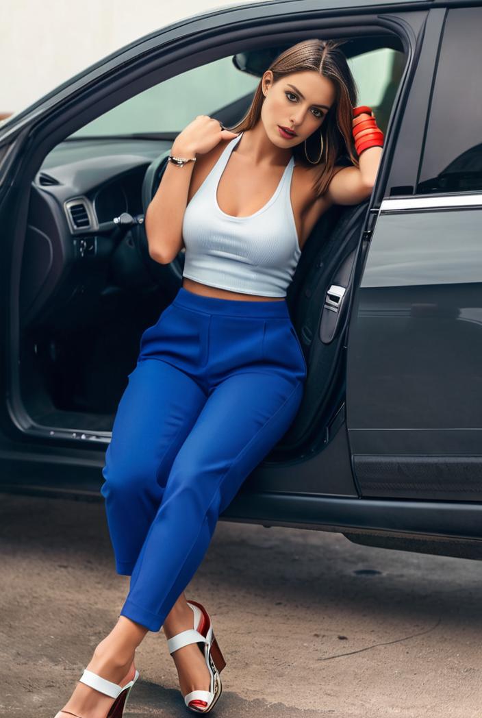 casual skinny jeans with ripped holes and slant pockets 132618