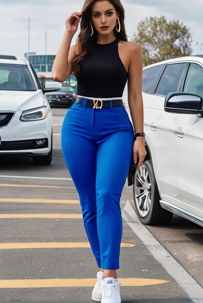 casual skinny jeans with ripped holes and slant pockets 132628