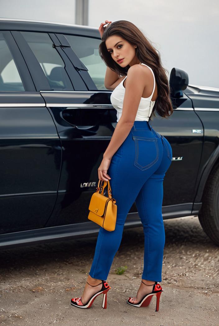 casual skinny jeans with ripped holes and slant pockets 132638