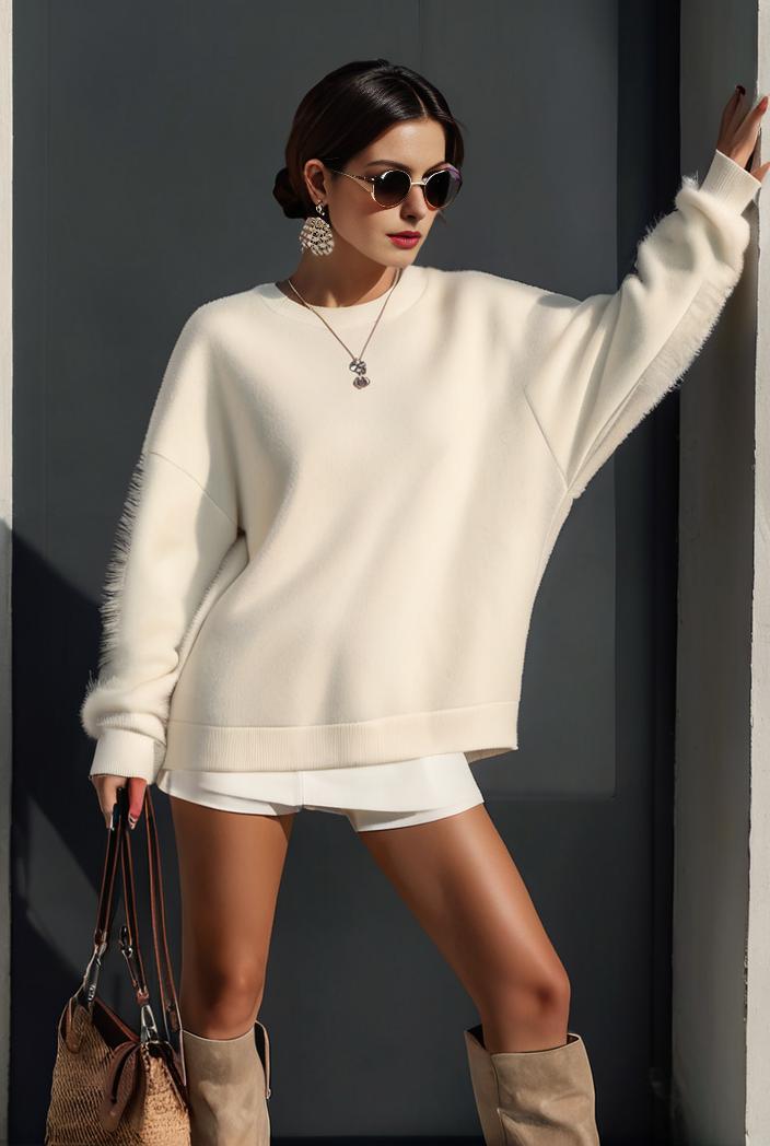 cozy letter print drop shoulder sweatshirt for women to stay stylish and warm during fall winter 135425