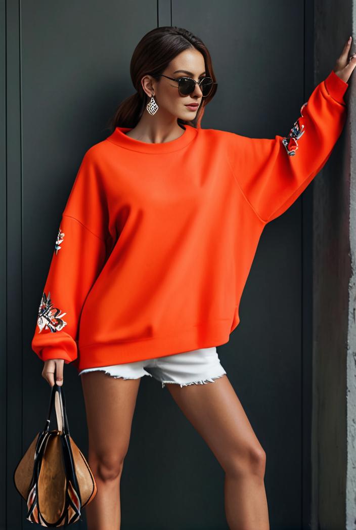 cozy letter print drop shoulder sweatshirt for women to stay stylish and warm during fall winter 135436