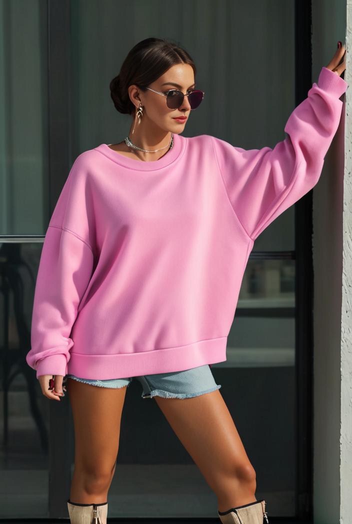cozy letter print drop shoulder sweatshirt for women to stay stylish and warm during fall winter 135449