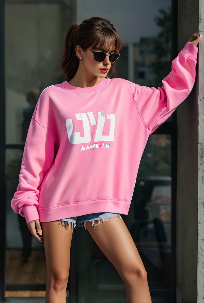 cozy letter print drop shoulder sweatshirt for women to stay stylish and warm during fall winter 135452