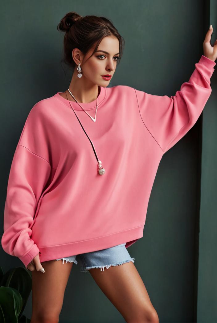 cozy letter print drop shoulder sweatshirt for women to stay stylish and warm during fall winter 135455