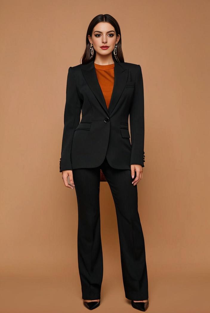 flared high waist trousers stylish bottoms perfect for spring autumn women s apparel 144047