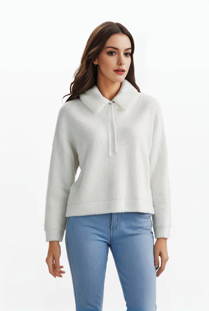 lapel denim coat with long sleeves and buttoned flap pockets stylish women s jacket 146370