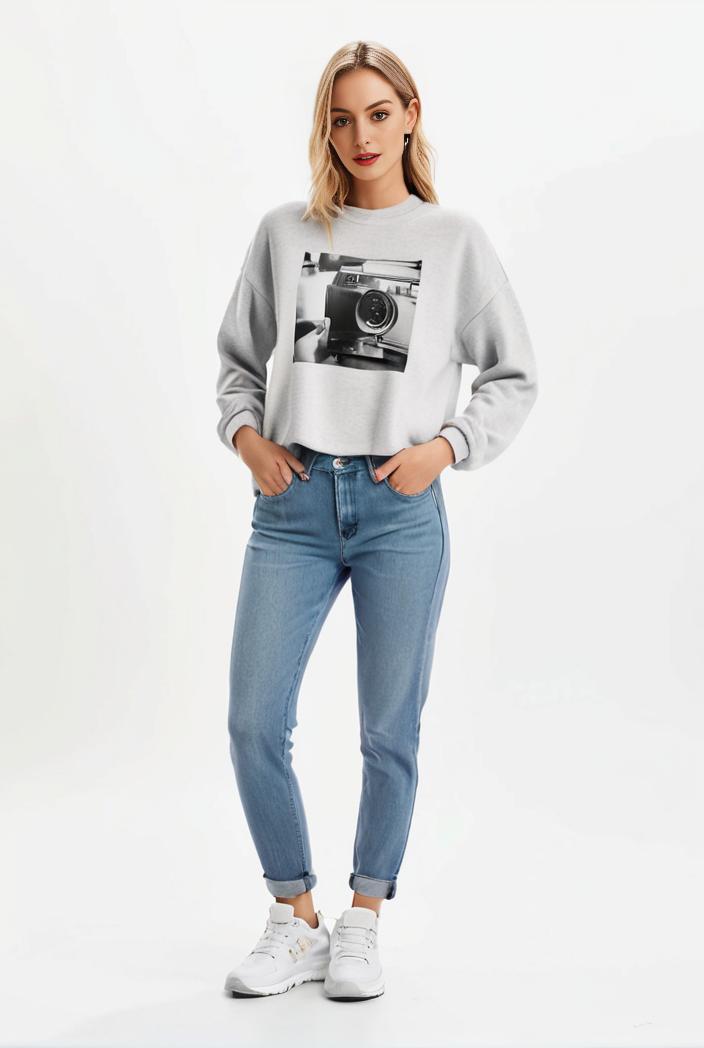 lapel denim coat with long sleeves and buttoned flap pockets stylish women s jacket 146371