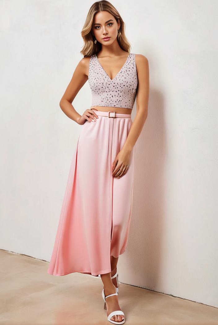 sequin bodice tulle high low evening dress with ribbon waist 115344