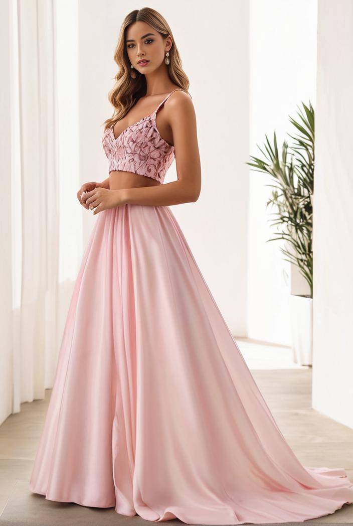 sequin bodice tulle high low evening dress with ribbon waist 115381