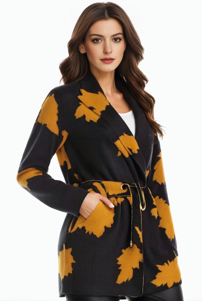 plus size halloween coat women s pus allover cat pumpkin print long sleeve open front medium stretch cardigan overcoat 100092