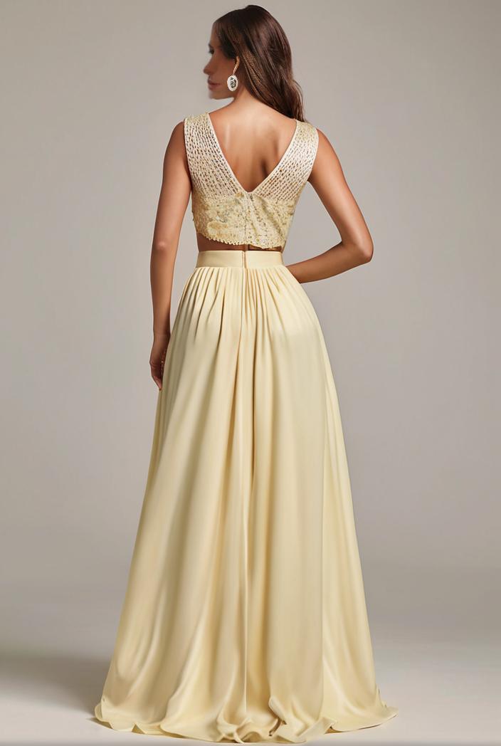 plus size sequin high low deep v neck tulle evening dresses 101143