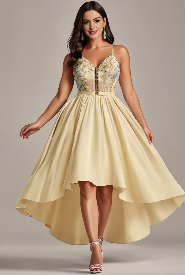plus size sequin high low deep v neck tulle evening dresses 101154