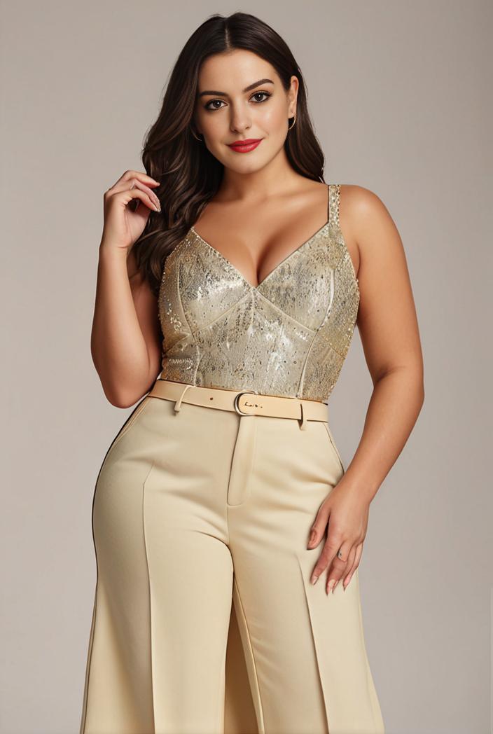 plus size sequin high low deep v neck tulle evening dresses 101169