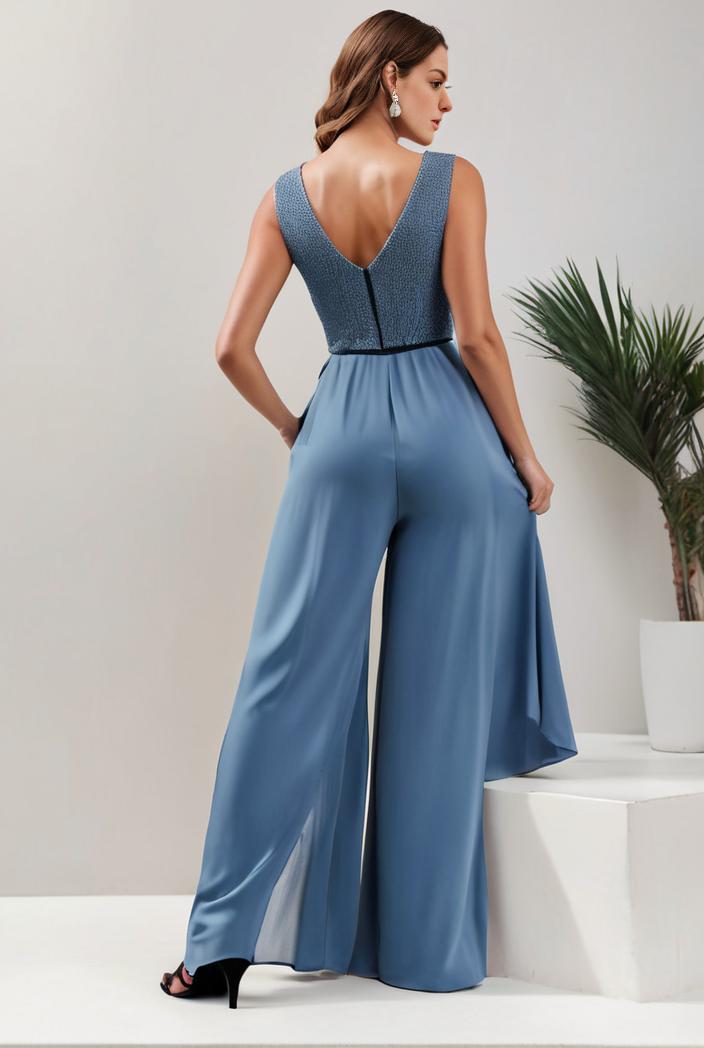 plus size sequin high low deep v neck tulle evening dresses 101182