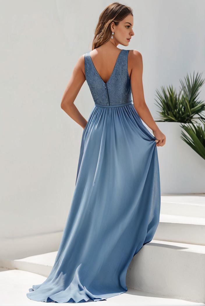 plus size sequin high low deep v neck tulle evening dresses 101184