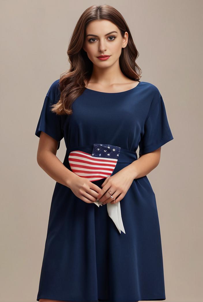 plus size simple chiffon pleated a line round neckline bridesmaid dress 101784
