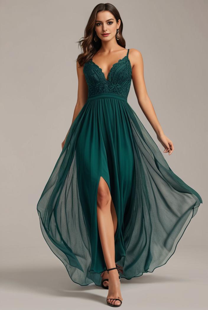 sequin bodice tulle high low evening dress with ribbon waist 103446