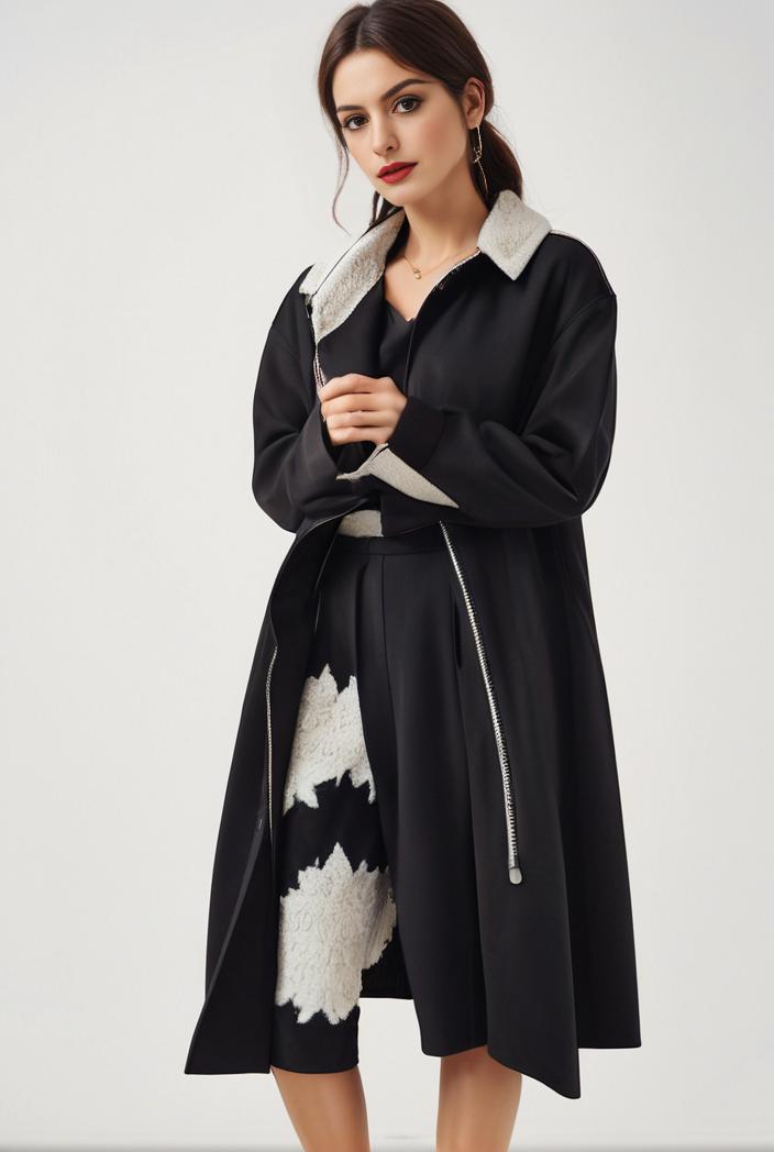 size curve dresses plus size loose elegant floral pattern stitching midi dress 105377